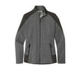 thumbnail image 3 of Port Authority Adult Female Women Grid Fleece Jacket Gy Smk H/Gy Sm X-Small, 3 of 4