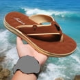 thumbnail image 2 of Xfvqtps Mens Flip Flops Casual Indoor Outdoor Comfortable Thick Sole Non-Slip Lightweight Summer Slides, 2 of 5