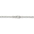 thumbnail image 3 of 925 Sterling Silver 3.4mm Oval Cable Chain Necklace Pendant Charm, 3 of 9