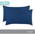 thumbnail image 3 of Everyday Kids 2-Pack Toddler Travel Pillowcases - Solid Navy, 3 of 4