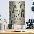 thumbnail image 6 of Luxe Metal Art 'You're The Only Fish In The Sea' by Nicklas Gustafsson, Metal Wall Art, 12"x16", 6 of 9