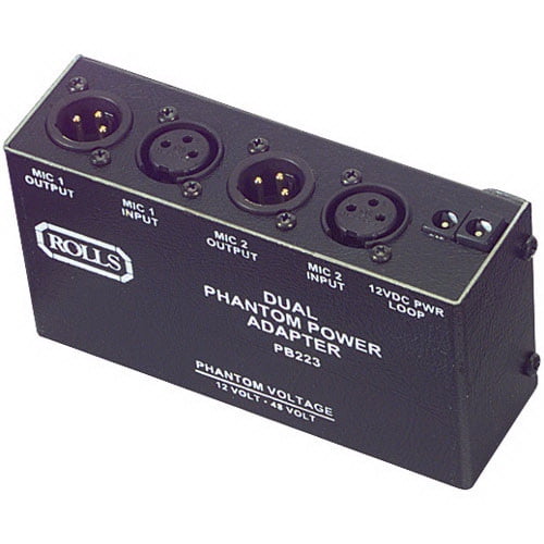 Rolls PB223 Dual Phantom Power Adapter 12V/48V