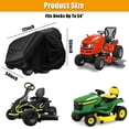 thumbnail image 6 of HOMEYA Riding Lawn Mower Cover, Heavy Duty 600D Waterproof Oxford Tractor Cover UV & Dust & Water Resistant, Universal Fit Decks up to 54" with Drawstring & Storage Bag, Black, 6 of 8