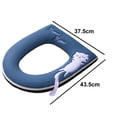 thumbnail image 2 of Funda para asiento de inodoro con asa, juego de fundas para asiento de inodoro con cremallera, lavable, 2 of 5