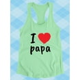 thumbnail image 3 of I Heart Papa Racerback Tank Women -Image by Shutterstock, Female XX-Large, 3 of 4