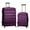 Purple, variant on Rockland Melbourne 2 Piece Hardside Spinner Luggage Set