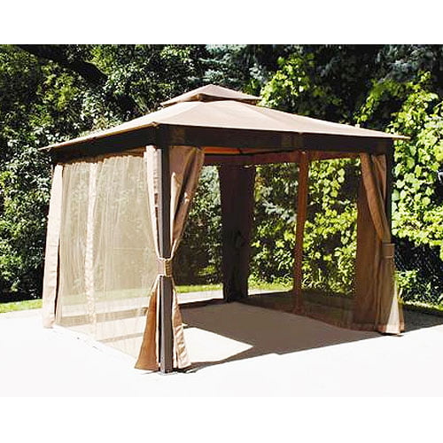 garden winds replacement canopy top and side mosquito netting set for menards 10 x 10 gazebo riplock 350