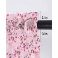 thumbnail image 6 of Pink Flowers Tier Curtains 36 Inch Length,Sheer Curtains for Bedroom Living Room,Spring Botanical Floral Branches Gradient Rod Pocket Voile Drapes Kitchen Curtains for Small Window 27.5"x36" 2 Panels, 6 of 7