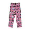 thumbnail image 6 of Uemuo Colorful Cute French Bulldog Pattern Men's Wide Leg Palazzo Lounge Pants with Pockets Light Weight Loose Comfy Casual Pajama Pants-XX-Large, 6 of 9