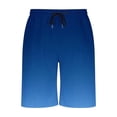 thumbnail image 5 of FRSASU Men's Gradient Color Athletic Running Mesh Shorts Trendy Drawstring Elastic Waist Loose Fit Big and Tall Summer Workout Shorts Blue, 5 of 6