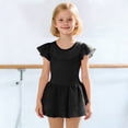 thumbnail image 1 of Girls Short Sleeve Ballet Romper with Sparkly Skirt for Dance Practice and Performance Girl Dress, 1 of 4