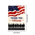 thumbnail image 4 of Amhnf Thank You Veterans American Flag Garden Flag For Home Outdoor Garden Yard Decor 12x18 inch, 4 of 5