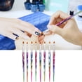 thumbnail image 2 of Nail Art Brush, 8Pcs profesional conjunto de pinceles extensión de esmalte de u?as esmalte de talla de flor dibujo pluma Nail Art Brush pluma de manicura pintura del pétalo dec Para Uñas Crtynell  NO, 2 of 8