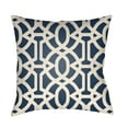 thumbnail image 1 of Artistic Weavers LTCH1111-1818 Litchfield Square Pillow, Navy Blue & Ivory - 18 x 18 in., 1 of 1