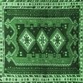 thumbnail image 1 of Ahgly Company Indoor Square Persian Emerald Green Traditional Area Rugs, 3' Square, 1 of 4