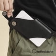 thumbnail image 2 of Leather Phone Holster, Phone Holder for Belt Loop, Cell Phone Cases, Leather Belt Pouch with Magnetic Button Darkbrown, 2 of 16