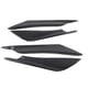 thumbnail image 1 of 4 piezas de alerón de fibra de carbono universal para carrocería de coche, parachoques delantero, divisor de labios, embellecedor de aletas, 1 of 15