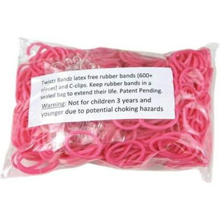 Official Rainbow Loom 600 Ct. Rubber Band Refill Pack[Includes 24 C-Clips!]