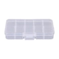 thumbnail image 2 of 10 Slots Plastic Storage Box Adjustable Compartment Container For Beads Crafts Rectangle Case, 2 of 8