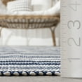 thumbnail image 2 of Home Conservatory Ticking Stripe Handwoven Indoor/Outdoor Area Rug, 2' 6" x 8', Runner,  Blue, 2 of 9