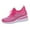 Hot Pink, variant on Sparkly Rhinestones Platform Wedge Walking Shoes for Women Fashion Breathable Mesh Bling Nursing Work Tennis Sneakers