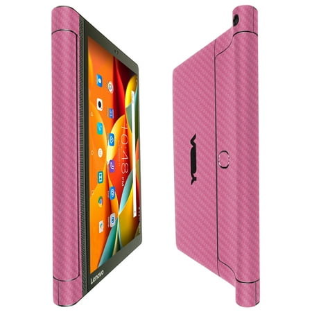 Skinomi TechSkin Pink Carbon Fiber & Screen Protector for Lenovo Yoga Tab 3 Plus