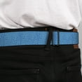 thumbnail image 4 of Buckle-Down Belt, Seatbelt Buckle Belt, Ditsy Floral Blue Light Blue White, Youth 22 to 32 Inches, 4 of 9