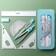 thumbnail image 4 of Kit de Geometría de 7 Piezas con Caja de Almacenamiento Irrompible, Regla, Transportador, Compás, Goma de Borrar y Lápices para Estudiantes y Profesores., 4 of 7
