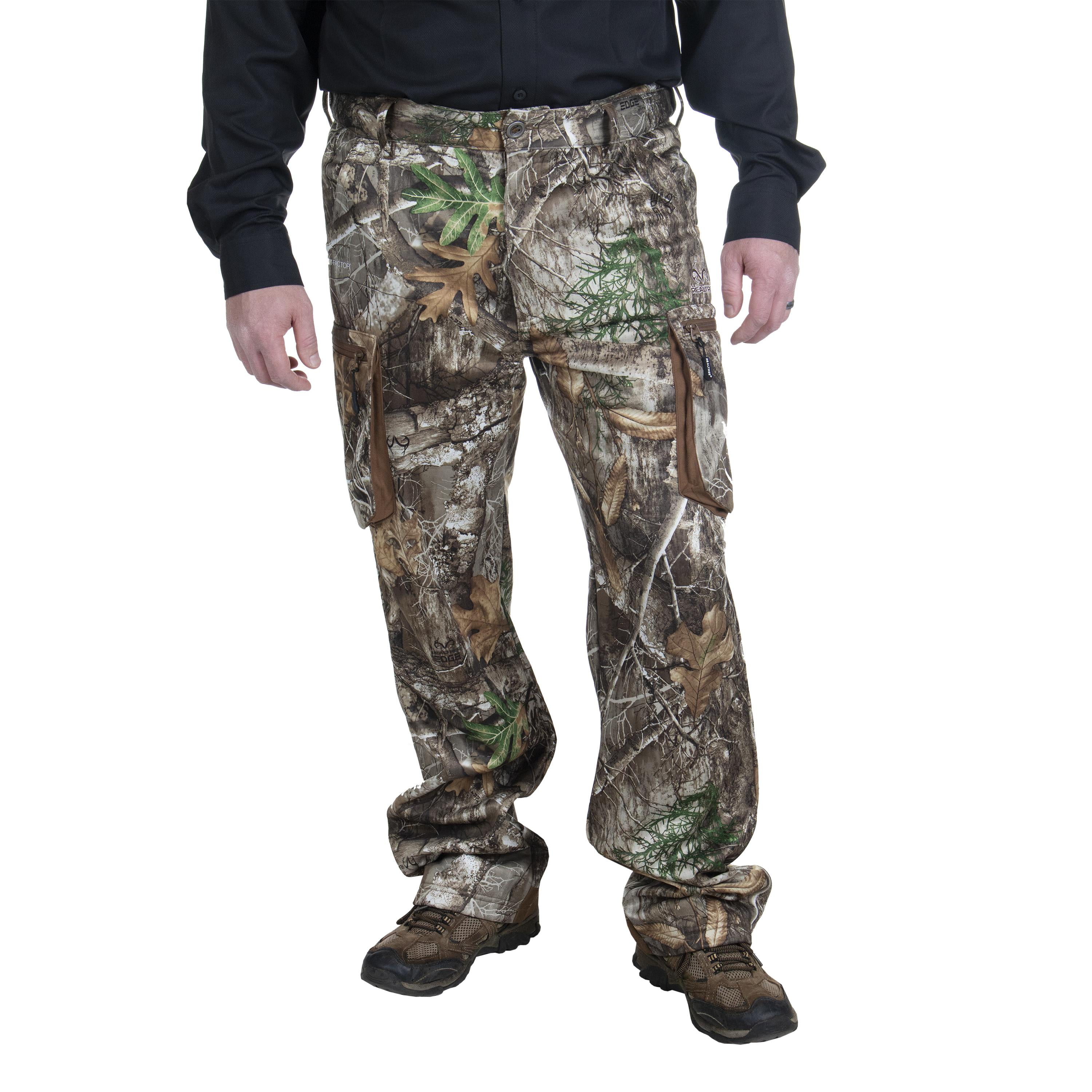 Bionic Camouflage Hunting Pants Big and Tall Warming Fleece Trousers 