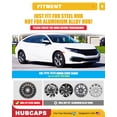 thumbnail image 2 of 4 Pack 16 inch Hubcap Wheel Cover for 2016-2026 Honda Civic Sedan,Snap-on Installation,Silver Lacquer & Black Lacquer, 2 of 7