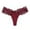 Wine, variant on AWZXDE Women's Solid Color Lace Bikini Panties Comfortable Soft Stretch Breathable Hipster Style Panties For Women White,L
