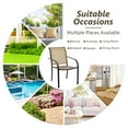 thumbnail image 4 of Costway Set of 16 Patio Dining Chairs Stackable Armrest Backrest no Assembly, 4 of 9