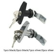 thumbnail image 2 of 2 Pieces Silver-T-Shaped Handle Lock with Zinc Alloy Predict, Garage Door Lock, Tool Box Accessories, FiosphT, Rust, Industrial Cabinet, 2 of 3