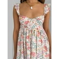 thumbnail image 5 of Qmyliery Women Slip Dress, Sleeveless Backless Floral/Solid A-line Dress Summer Mini Dress, 5 of 8