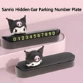 Sanrio Car Parking Sign Hidden Temporary License Plate Cute Hello Kitty