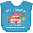 thumbnail image 3 of Inktastic Book My Reservation I'm Going to Grandma and Grandpa's Boys or Girls Baby Bib, 3 of 4