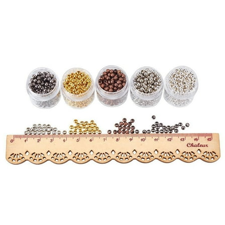 Masteelf  Fall Charms for Jewelry Making Round Beads Mixed Color Travel