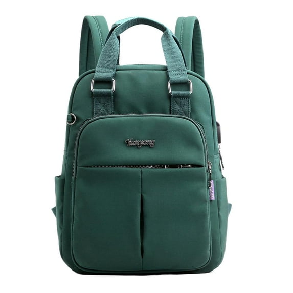 Women Laptop Backpack Lightweight Causal Outdoor Tote Bag Daypack Green