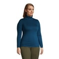 thumbnail image 3 of Lands' End Women's Plus Size Lightweight Fitted Long Sleeve Turtleneck, 3 of 3