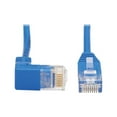 thumbnail image 5 of TRIPP LITE N204-S03-BL-DN 3 ft. Cat 6 Blue Down-Angle Cat6 Gigabit Molded Slim UTP Ethernet Cable (RJ45 Right-Angle Down M to RJ45 M), 5 of 5