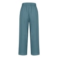 thumbnail image 4 of Dazajoo Womens Jogger Pants with Pockets Classic Solid Color Straight Leg Outdoor Sweatpants 2024 Fall Lightweight Elastic Waisted Trousers for Women,Blue,XXXL, 4 of 5