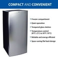 thumbnail image 3 of Koolatron Stainless Steel Compact Fridge with Freezer, 6.2 cu ft (176L), 3 of 7