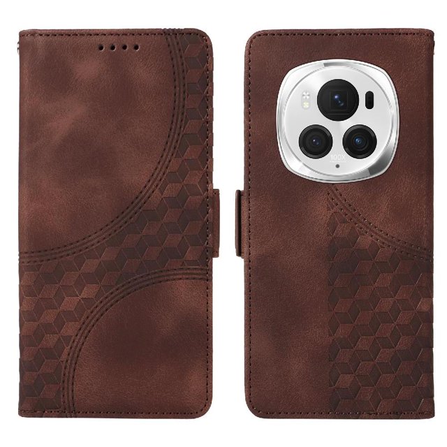 Funda GANGXUN para Honor Magic 6 Pro con diseño acolchado elegante, cuero PU, protección total y ajuste preciso