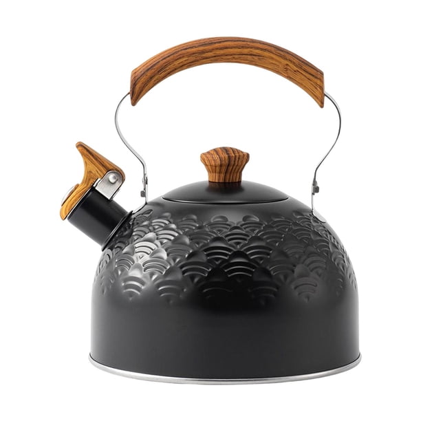 Tetera de Te Sunnimix de Acero Inoxidable con Mango Anti Caliente Negro