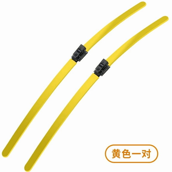 OUNONA Yellow Universal Car Windscreen Wiper Rubber for Enhanced All Season Visibility