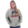 thumbnail image 4 of Vintage Betty Boop Hashtag Sassy Hoodie Sweatshirt Women Brisco Brands S, 4 of 6