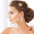 thumbnail image 3 of Miangastore 4Pcs Hair Jewels Snowflake Hair Clips Golden for Mother Birthday Party, 3 of 8