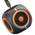 thumbnail image 2 of Altavoz Bluetooth Portátil con Giroscopio y Luces RGB, Mini Subwoofer y Juguete Antiestrés. ¡Ideal para Regalar Color Negro., 2 of 5