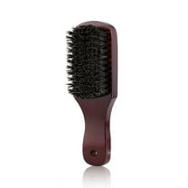 Natural Boar Bristle Hair Brush Paddle Anti-static Scalp Massage Dark Wood Beard