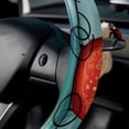 thumbnail image 5 of Christmas Sleigh 14.5 Inch Printing PVC Leather Car Wheel Covers Steering Wheel Cover Auto Accessories, 5 of 6